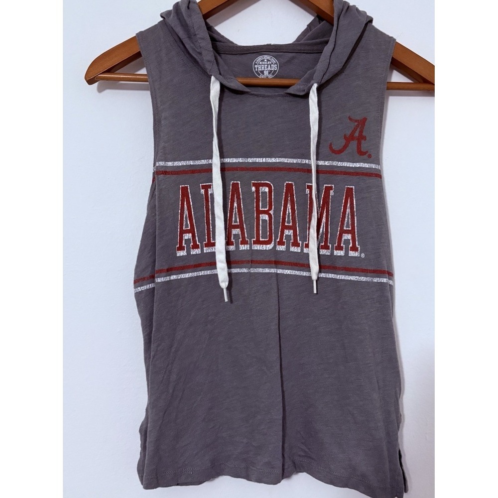 Colosseum Men's Alabama Crimson Tide Varsity Sleeveless Hoodie Tank Top Size S